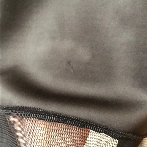 Black scuba mesh halter midi dress - Picture 6 of 7